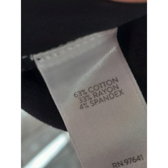 J. Jill Essential Cotton Stretch Pants Size 10 Black Minimalist Capsule - Picture 6 of 10